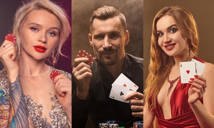 Live dealer Three Card Poker studio on agen goal55